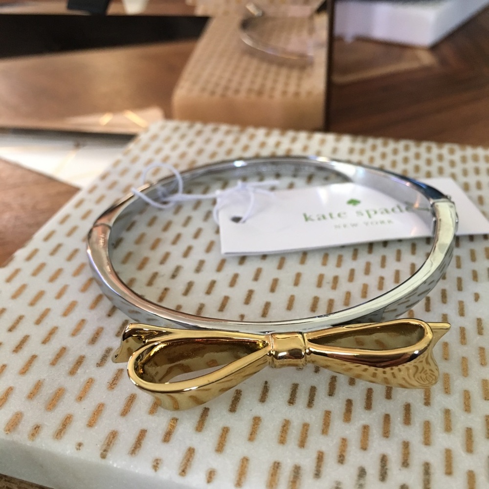 Kate Spade♠️ 2 toned silver/gold bowtie bracelet !